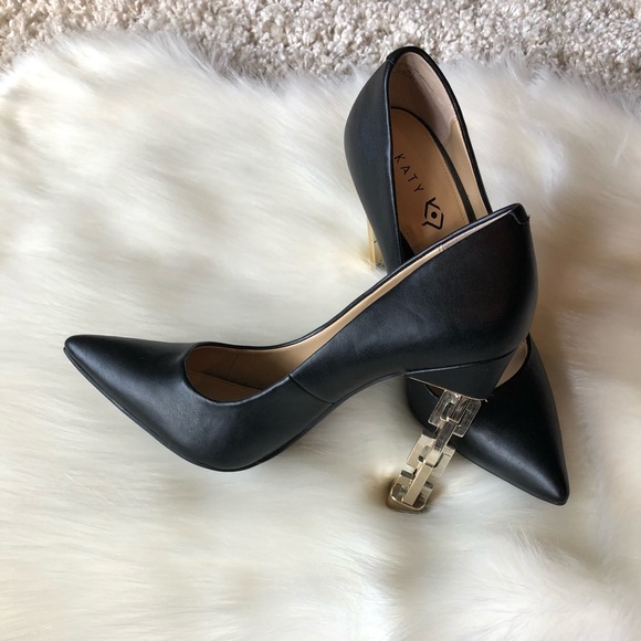 Pre-Owned Black Katy Perry Suzzie Chain-Heel Pumps - Picture 5 of 8